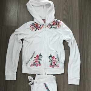 *3 for $125* embroidered Juicy Couture sweatsuit